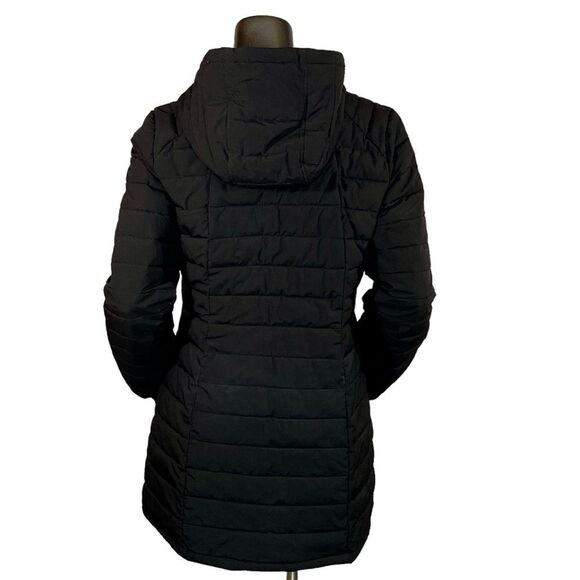 Halitech Lightweight Hooded Stretch Puffer Coat Womens Size Medium with Pockets - Picture 4 of 8